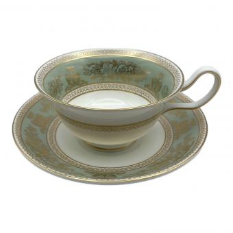 Wedgwood (ウェッジウッド) ティーカップ ピオニーコロンビア・セージグリーン