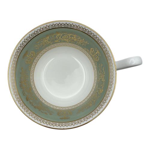 Wedgwood (ウェッジウッド) ティーカップ ピオニーコロンビア・セージグリーン