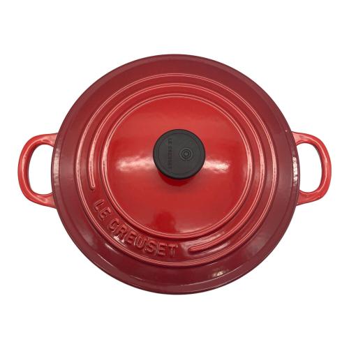 LE CREUSET (ルクルーゼ) 両手鍋 22cm レッド ココット・ロンド