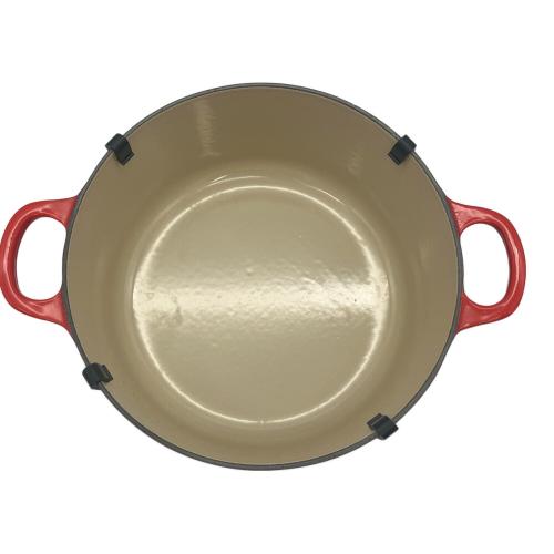 LE CREUSET (ルクルーゼ) 両手鍋 22cm レッド ココット・ロンド