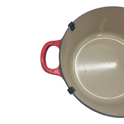 LE CREUSET (ルクルーゼ) 両手鍋 22cm レッド ココット・ロンド