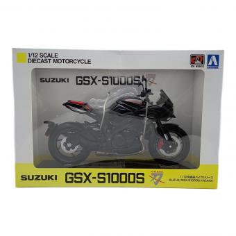 AOSHIMA(アオシマ) ミニカー 1/12完成品バイクシリーズ SUZUKI GSX-S1000S KATANA フルオプション グラススパークルブラック 107027