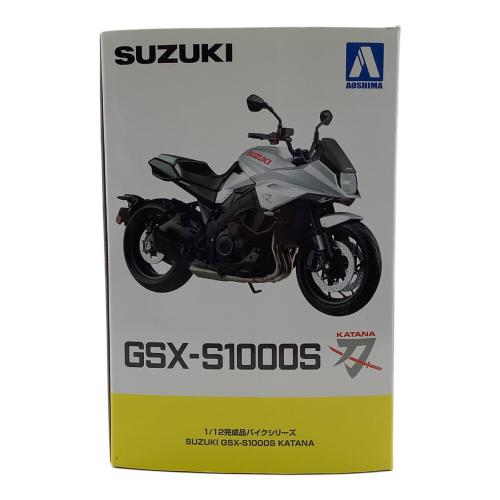 AOSHIMA(アオシマ) ミニカー 1/12完成品バイクシリーズ SUZUKI GSX-S1000S KATANA フルオプション グラススパークルブラック 107027