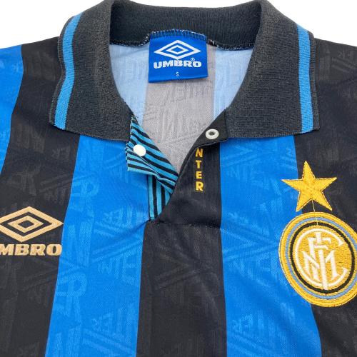 インテル・ミラノ サッカーユニフォーム メンズ SIZE S ブルー×ブラック