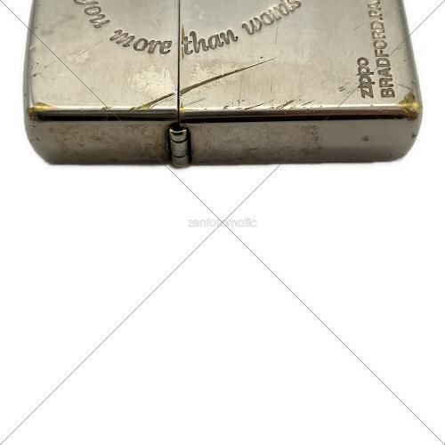 ZIPPO (ジッポ) オイルライター 2007年製 ハートメッセージ レギュラータイプ