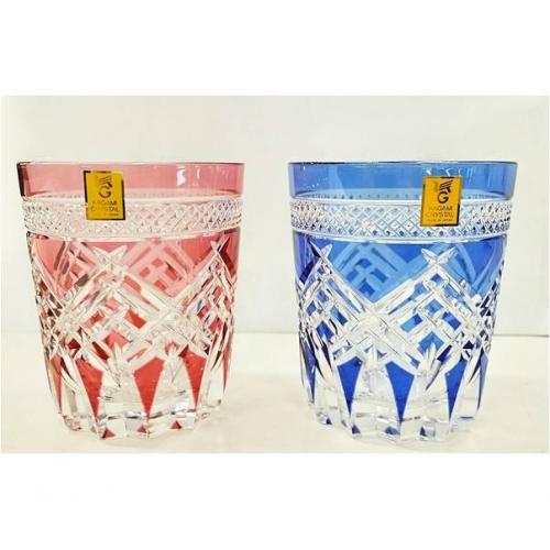 KAGAMI CRYSTAL 切子　2個セット 未使用品 2Pセット