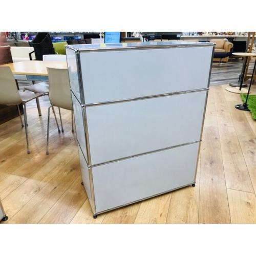 USM Haller キャビネット ホワイト 3段