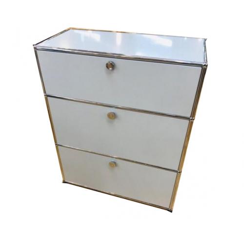 USM Haller キャビネット ホワイト 3段