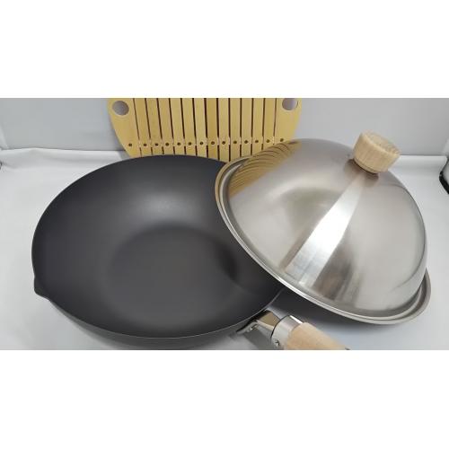 RIVER LIGHT 極JAPAN蒸し鍋セット シルバー×ブラック 未使用品 電磁調理器(IH)対応　鉄鍋　