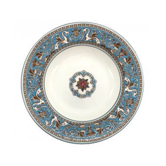 Wedgwood (ウェッジウッド) スーププレート 20cm フロレンティーン・ターコイズ