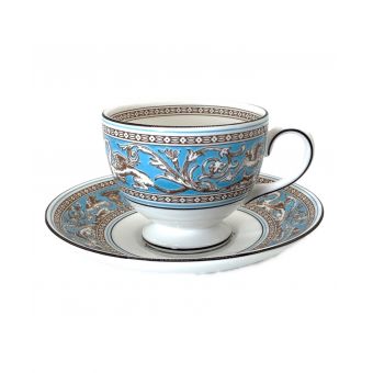 Wedgwood (ウェッジウッド) カップ&ソーサー フロレンティーン・ターコイズ