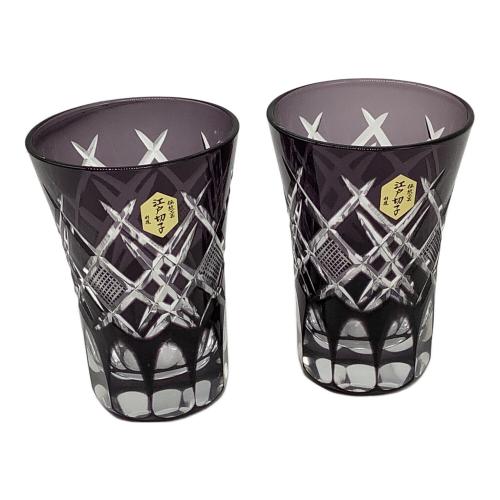 江戸切子 彩鳳 剣菱魚子文様