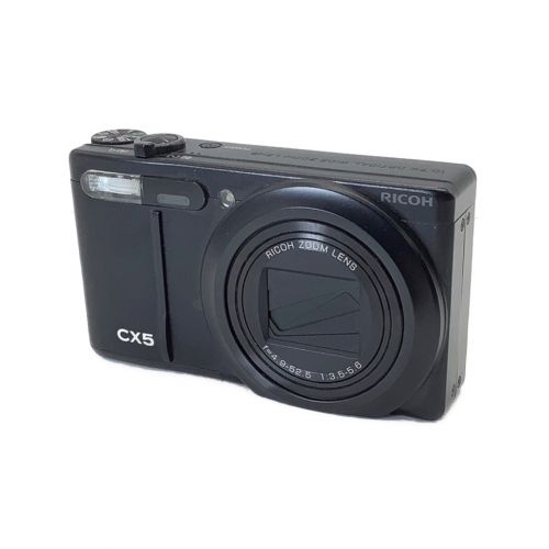 返品送料無料】 RICOH コンパクトデジタルカメラ BLACK リコー CX5 ...