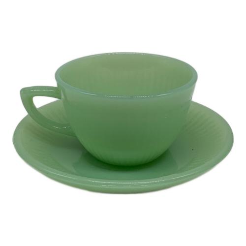 Fire King (ファイヤーキング) カップ&ソーサー ジェーン・レイ ジェダイ 1950年中期~1960年前期