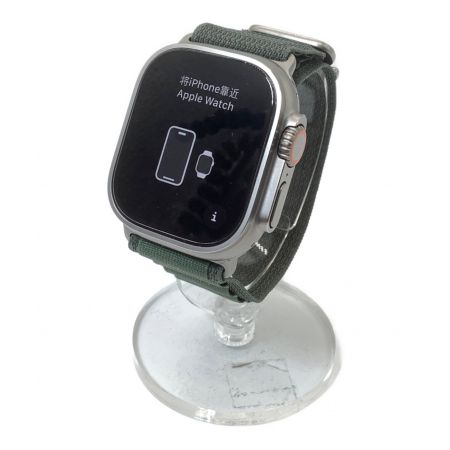 Apple (アップル) Apple Watch ULTRA Green Alpine Loop S MNHJ3J/A GPS+Cellularモデル 49mm 〇 バッテリー:Sランク(100%) 程度:Bランク MX1CXC49PR