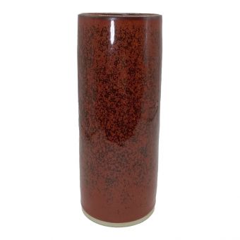 天目釉 花瓶 木村盛康作