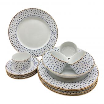 TIFFANY & Co. (ティファニー) ディナーセット ダンシングT カップ＆ソーサー4P・プレート5P・ボウル1P