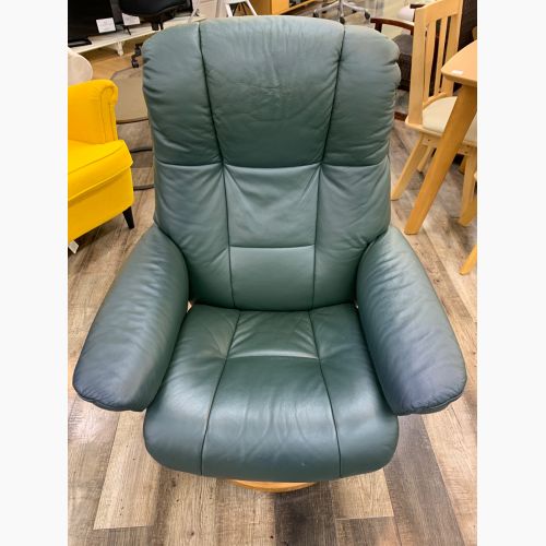 Ekornes (エコーネス) チェア ブラック 159 オットマン付 総革 ストレスレスチェア Mayfair クラシック