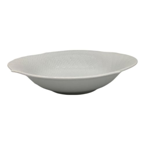 Meissen (マイセン) ラウンドボウル Φ21.5cm H5cm 波の戯れホワイト