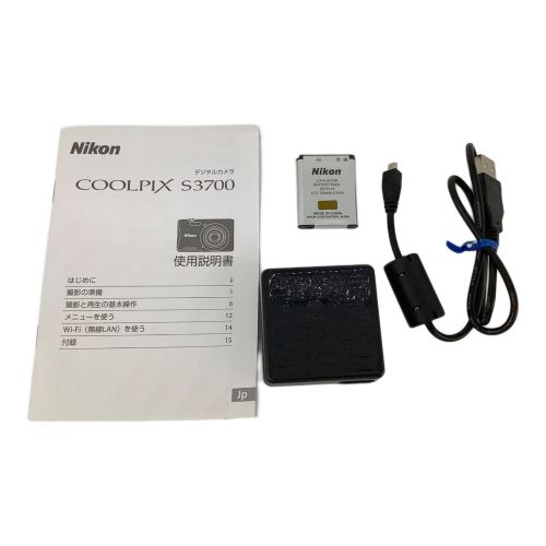 Nikon (ニコン) コンパクトデジタルカメラ COOLPIX S3700 2048万画素 1/2.3型CCD 専用電池 SDXCカード対応 -