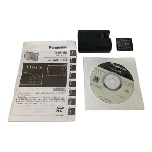 Panasonic (パナソニック) オールドコンパクトデジタルカメラ 充電器付き DMC-FH5 1660万画素(総画素) 1610万画素(有効画素) 1/2.33型CCD 専用電池 通常：ISO100～1600 拡張：ISO6400