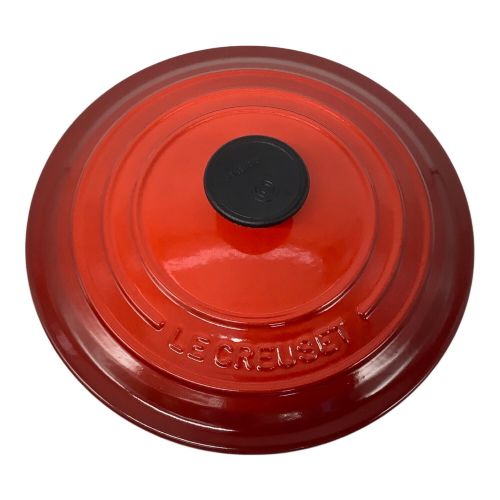 LE CREUSET (ルクルーゼ) 両手鍋 20cm レッド