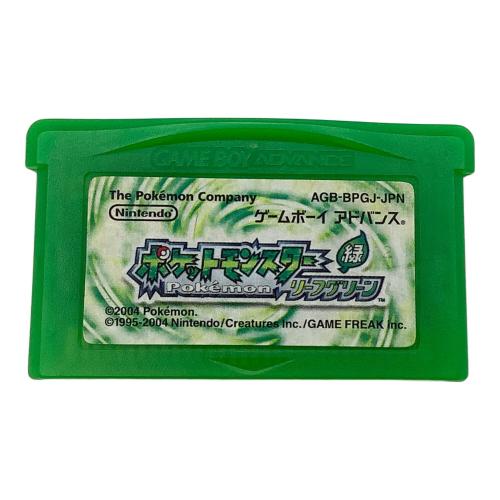 Nintendo (ニンテンドー) ゲームボーイアドバンス用ソフト ポケットモンスター リーフグリーン CERO A (全年齢対象)