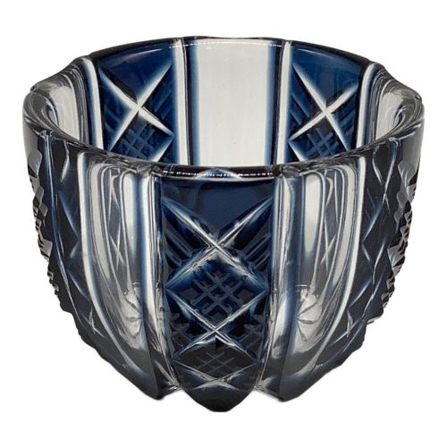 島津切子 (シマヅキリコ) お猪口 鹿児島 色被せグラス