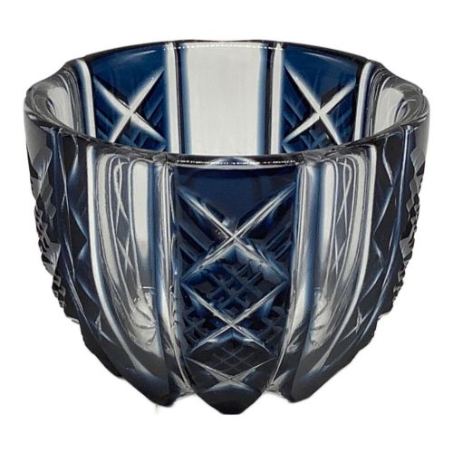 島津切子 (シマヅキリコ) お猪口 鹿児島 色被せグラス