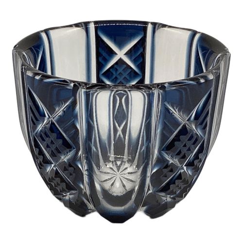 島津切子 (シマヅキリコ) お猪口 鹿児島 色被せグラス