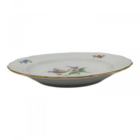 マイセン　フラワーレリーフ約18㎝ Meissen (マイセン) プレート 18cm 三つ花 チューリップ ベーシック