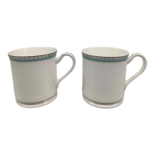 TIFFANY & Co. (ティファニー) マグカップ プラチナブルーバンド 2Pセット