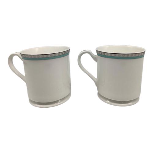 TIFFANY & Co. (ティファニー) マグカップ プラチナブルーバンド 2Pセット