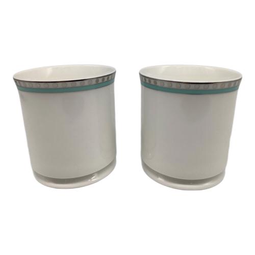 TIFFANY & Co. (ティファニー) マグカップ プラチナブルーバンド 2Pセット