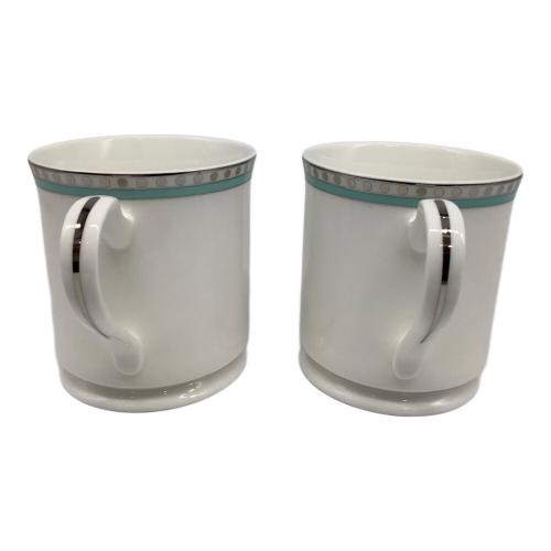 TIFFANY & Co. (ティファニー) マグカップ プラチナブルーバンド 2Pセット