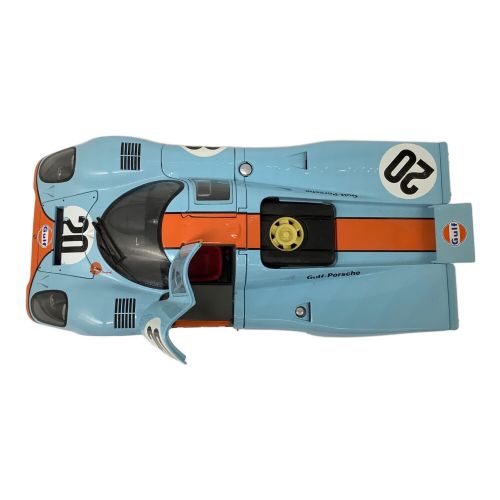 GULF (ガルフ) モデルカー ボンネット塗装剥げ有 本体のみ オートアート 1/18 PORXCHE 917K STEVE MCQUEEN