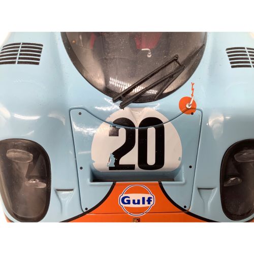 GULF (ガルフ) モデルカー ボンネット塗装剥げ有 本体のみ オートアート 1/18 PORXCHE 917K STEVE MCQUEEN