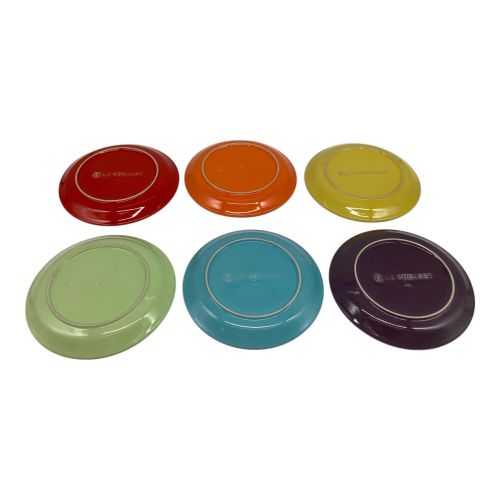 LE CREUSET (ルクルーゼ) ラウンド・プレート Rainbow 6Pセット