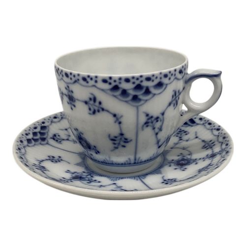 ROYAL COPENHAGEN (ロイヤル・コペンハーゲン) カップ&ソーサー 180ml ブルーフルーテッド・ハーフレース