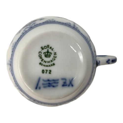 ROYAL COPENHAGEN (ロイヤル・コペンハーゲン) カップ&ソーサー 180ml ブルーフルーテッド・ハーフレース