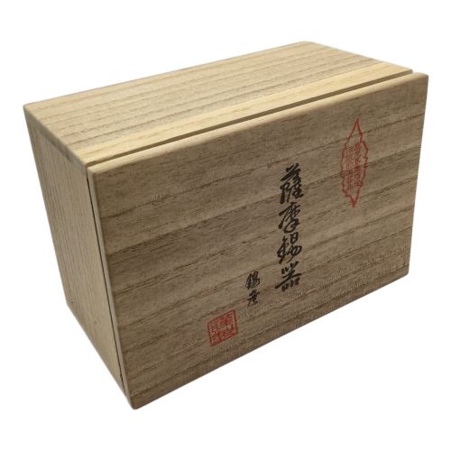 薩摩錫器 (サツマスズキ) 湯呑み揃え 風神雷神