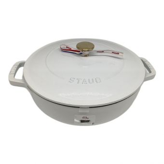 Staub (ストウブ) ブレイザー・ソテーパン SIZE 24cm ホワイト