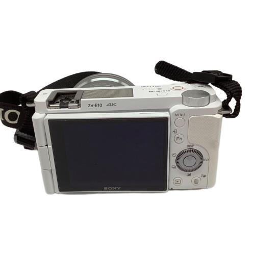 SONY デジタル一眼レフカメラ VLOGCAM パワーズームレンズキット ZV-E10 2500万画素 APS-C 専用電池 SDXCカード対応 ISO100～32000 Hi+時：最高約11コマ/秒 1/4000～30秒 5783483