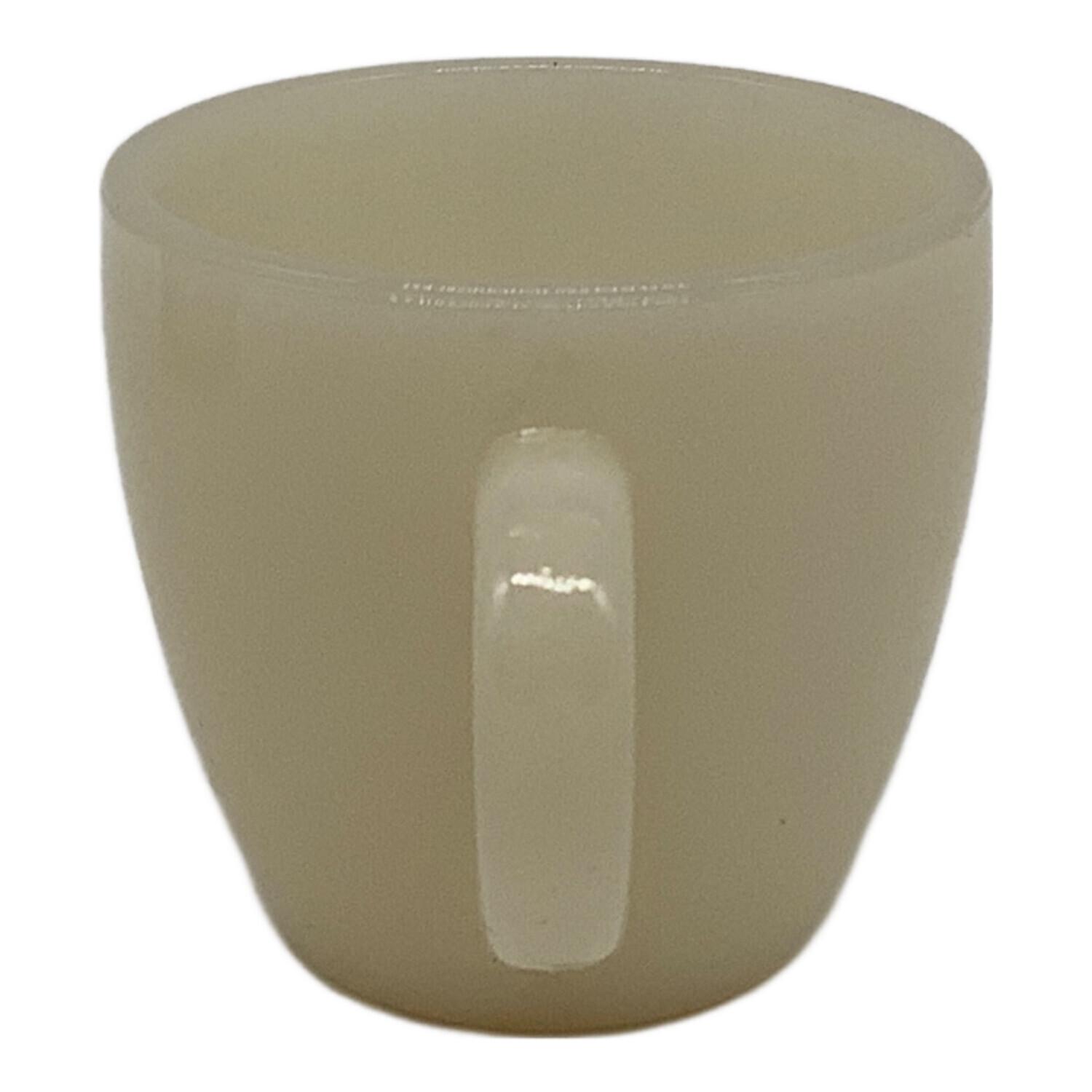 Fire King (ファイヤーキング) カップ&ソーサー ミルクガラス