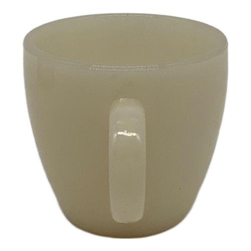 Fire King (ファイヤーキング) カップ&ソーサー ミルクガラス USD 1948年　1969年 アイボリー ※刻印が無いデザインシリーズ ジェーンレイ