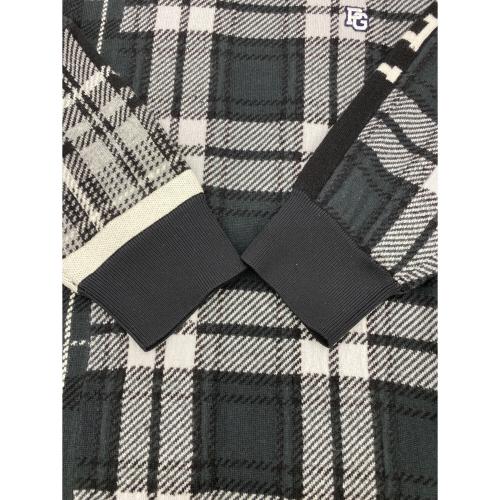 PEARLY GATES (パーリーゲイツ) ゴルフウェア(トップス) クルーネックニット 053-3270107 2023モデル メンズ SIZE LL ブラック×グレー