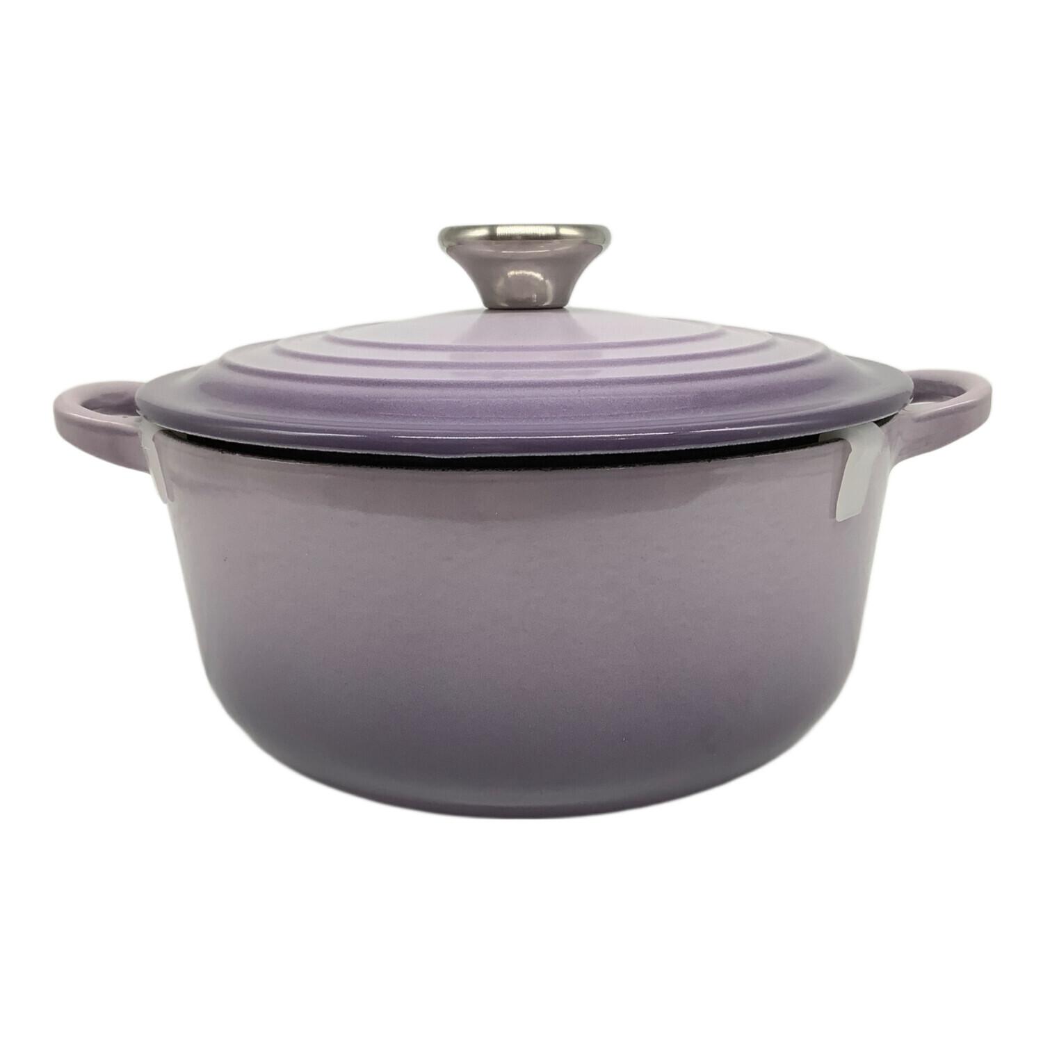 LE CREUSET ホーロー鍋 20cm パープル LE CREUSET (ルクルーゼ) 両手鍋 ブルーベルパープル ココットロンド