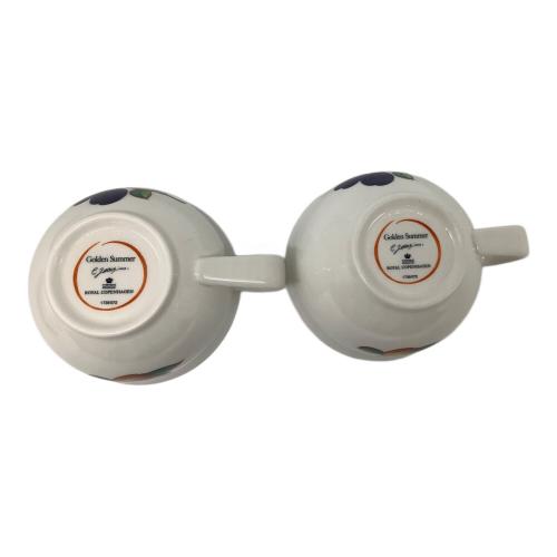 ROYAL COPENHAGEN (ロイヤル・コペンハーゲン) カップ&ソーサー ゴールデンサマー 2Pセット