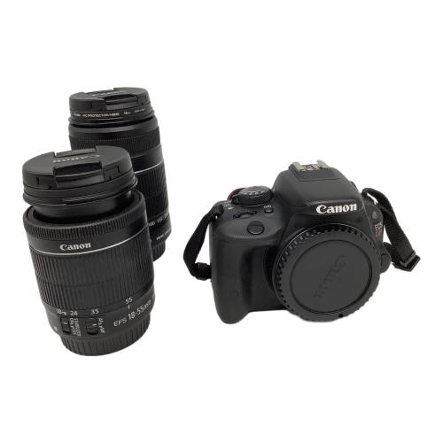 CANON (キヤノン) デジタル一眼レフカメラ kiss X7 ダブルズームキット 1800万画素 APS-C 専用電池 SDHCカード・SDカード対応 標準：ISO100～12800 最高約4コマ/秒 1/4000～30秒 -