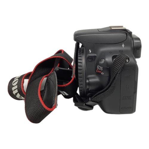 CANON (キヤノン) デジタル一眼レフカメラ kiss X7 ダブルズームキット 1800万画素 APS-C 専用電池 SDHCカード・SDカード対応 標準：ISO100～12800 最高約4コマ/秒 1/4000～30秒 -